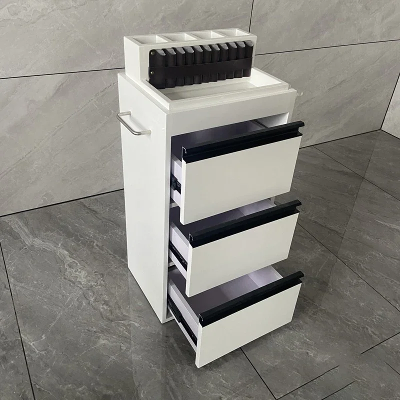 Barber shop hair cutting cabinet barber shop trolley hair salon special rack mirror table tool cabinet  ZY-809