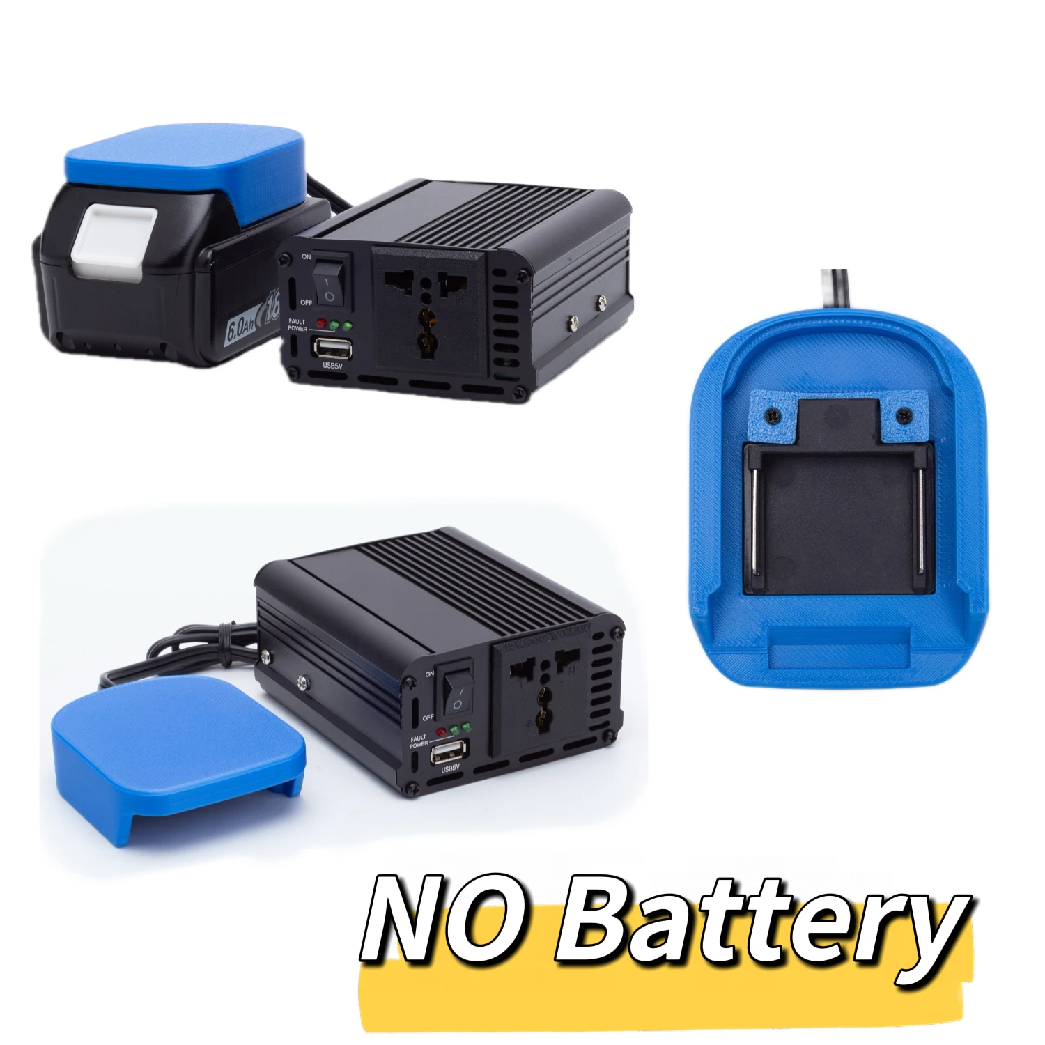 

Для аккумуляторов Makita 18V Li-Ion: надежное беспроводное питание и быстрая зарядка, портативный инверторный источник питания 220-240В 200Вт.