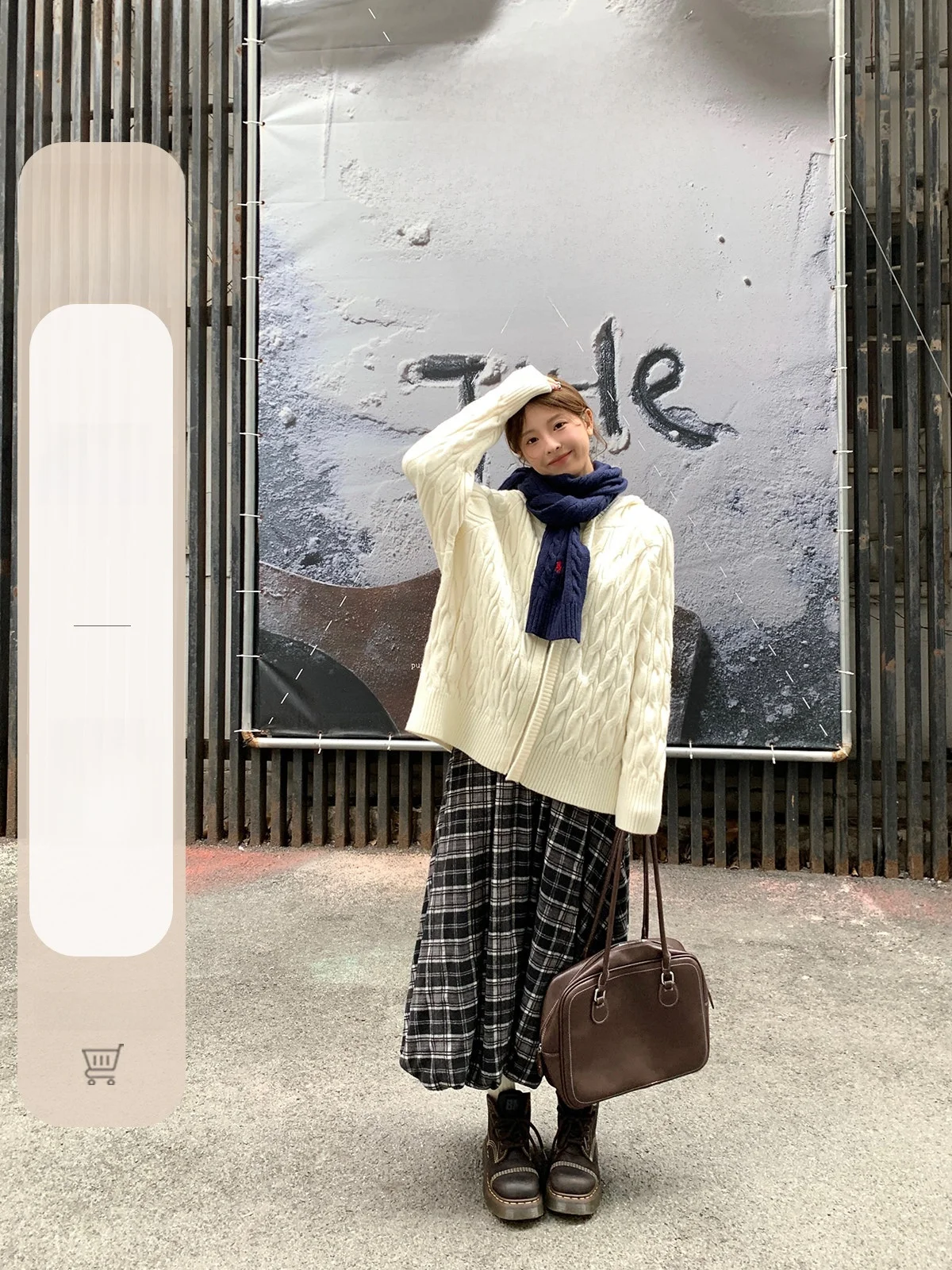 

WHYSTUDIO японская винтажная черно-белая клетчатая шароваровая дизайнерская утягивающая универсальная длинная юбка длиной f для женщин