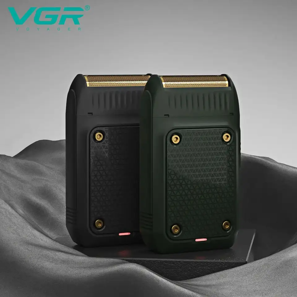 VGR V-353 ماكينة حلاقة احترافية كهربائية محمولة لقص اللحية مع شفرة قابلة للشحن للرجال - 2