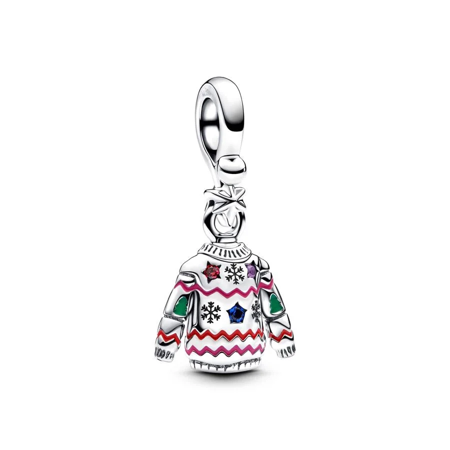 New Spinning Carousel，Reindeer，Gingerbread Man Dangle Charm Bead Jewelry Fit Original Silver 925 Pan Bracelet DIY Christmas Gift