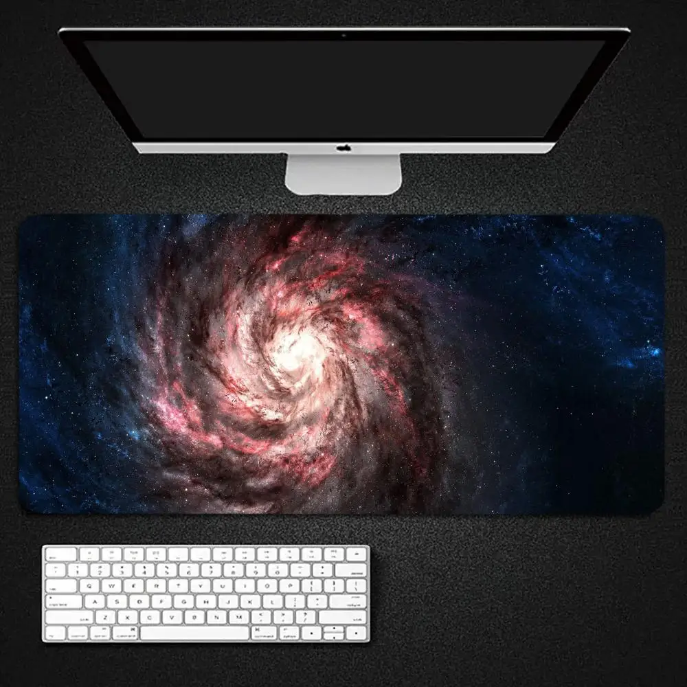 Galaxy Space Universe Mouse Pad XXL Gaming Accessories Office Gamer Keyboard Desk Mat Non-Slip Laptop Notebook rubber Mousepad
