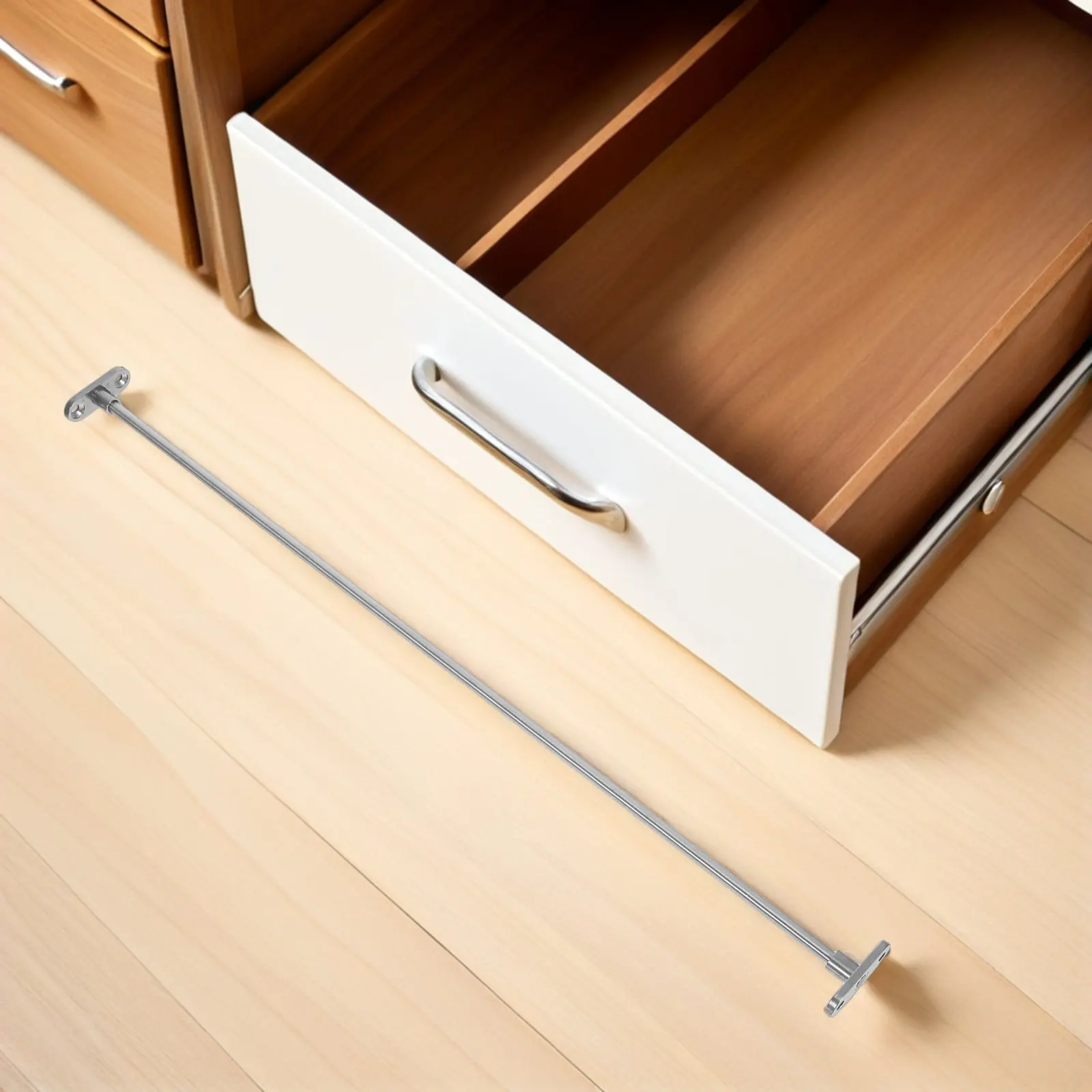 40Cm Stainless Steel Hanging File Folder Frames Heavy Duty File Cabinet Hanging Rail for Desk Drawer Kitchen Bathroom Storage view 3