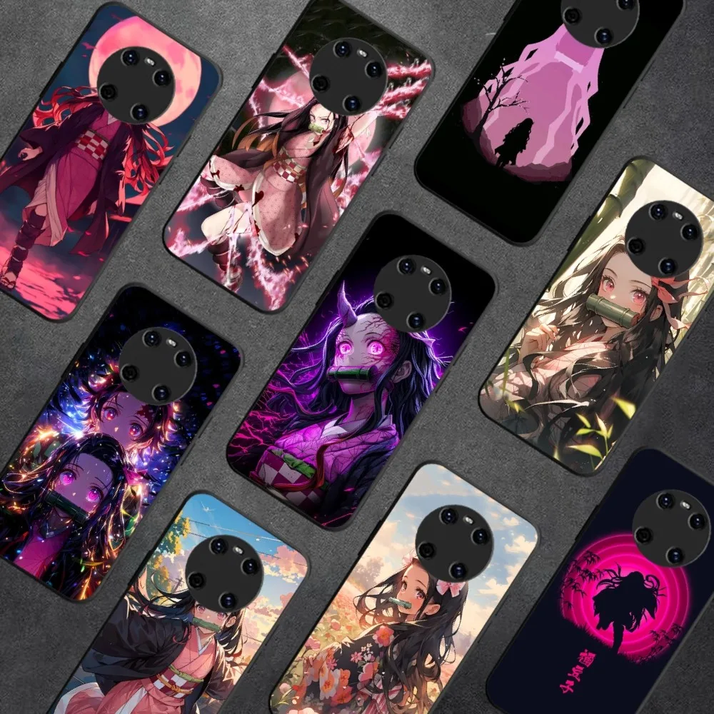 D-Demon S-Slayer K-Kamado N-Nezuko Phone Case For Huawei Y9 6 7 5 Prime Enjoy 7s 7 8 Plus 7a 9e 9plus 8E Lite Psmart Shell