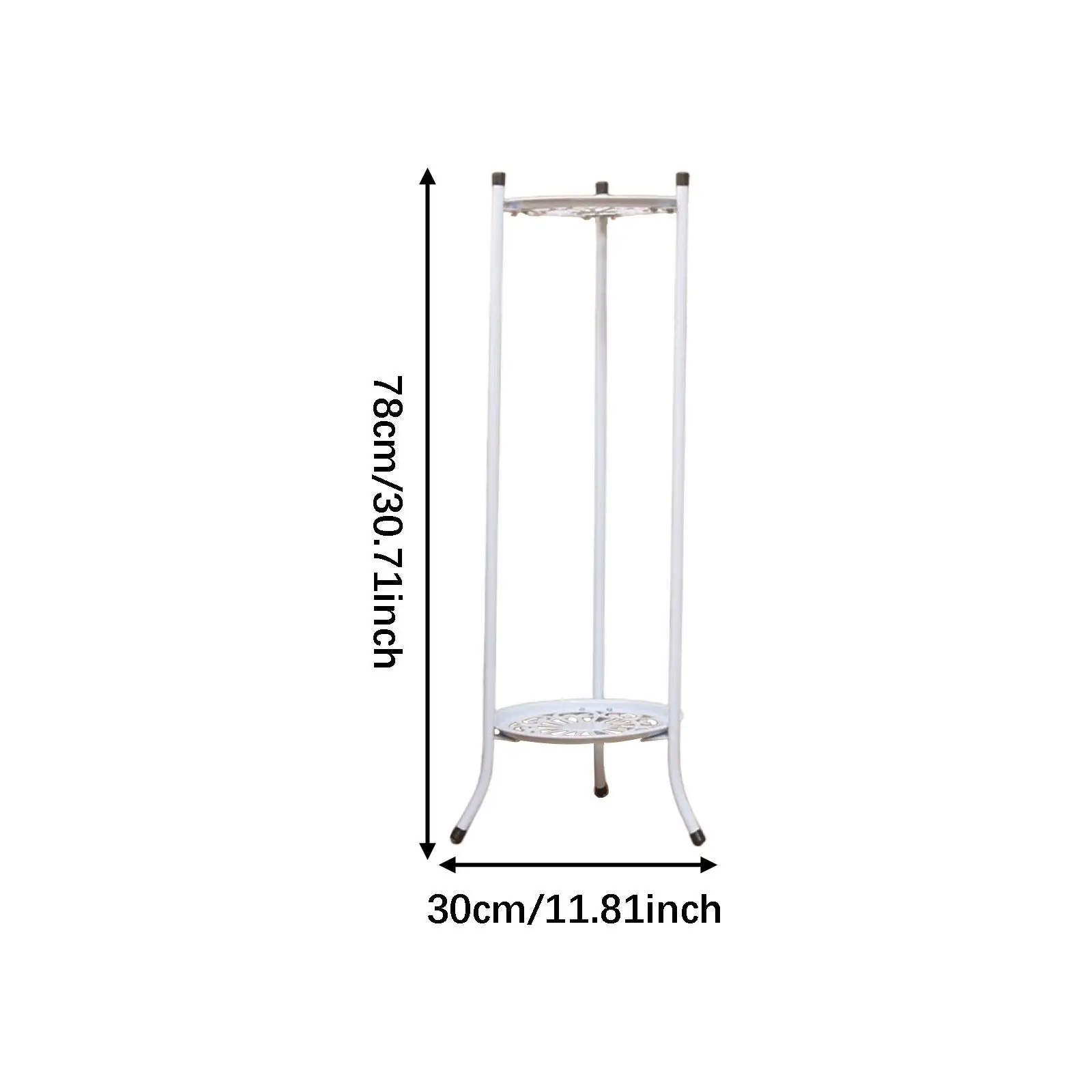 Sturdy Flower Pot Stand Indoor Tall Metal Shelf Tiered Planter Holder for Living Room and Balcony Decor