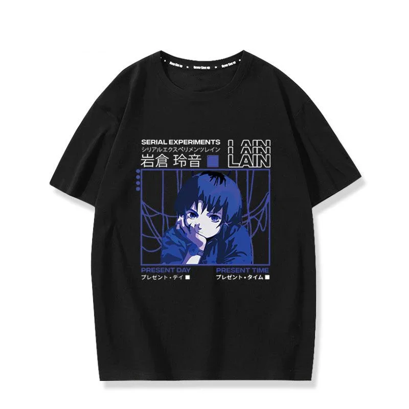 男性と女性のための実験的な綿のTシャツ,日本のアニメのストリートウェア,y2kの個性,トップ,グラフィック,Tシャツ,男性と女性,シリーズ