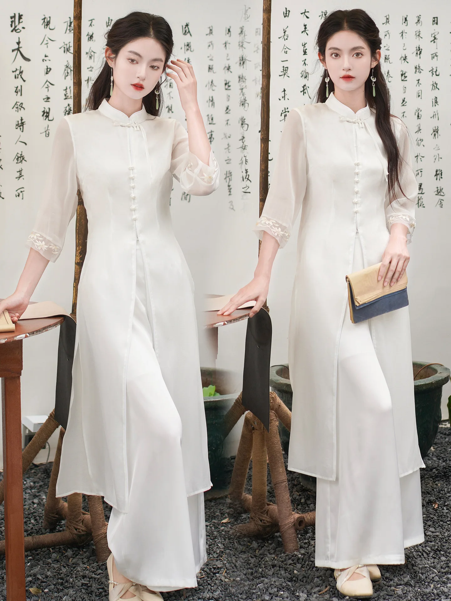 

YOUDEYISI Hanfu Version Summer Wear 2024 Women's Cheongsam New Chinese Women's Zen Dress Tea Clothes