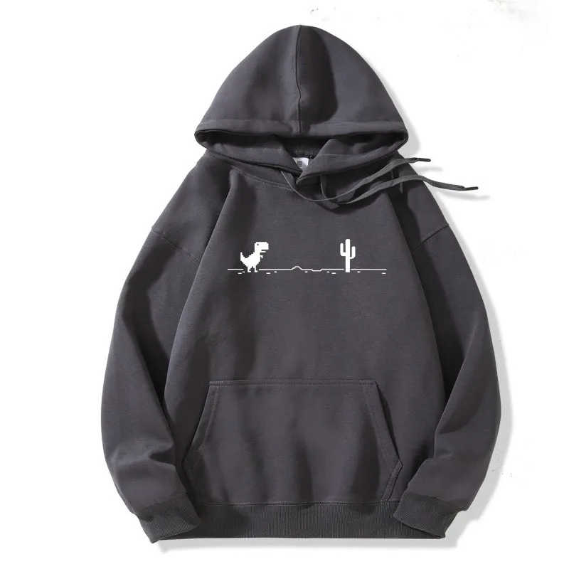 عطل الشبكة بلوزات الديناصور الصغير أزياء عارضة هودي الهيب هوب الرجعية الشارع الشهير فضفاضة مريحة هوديس للجنسين #3