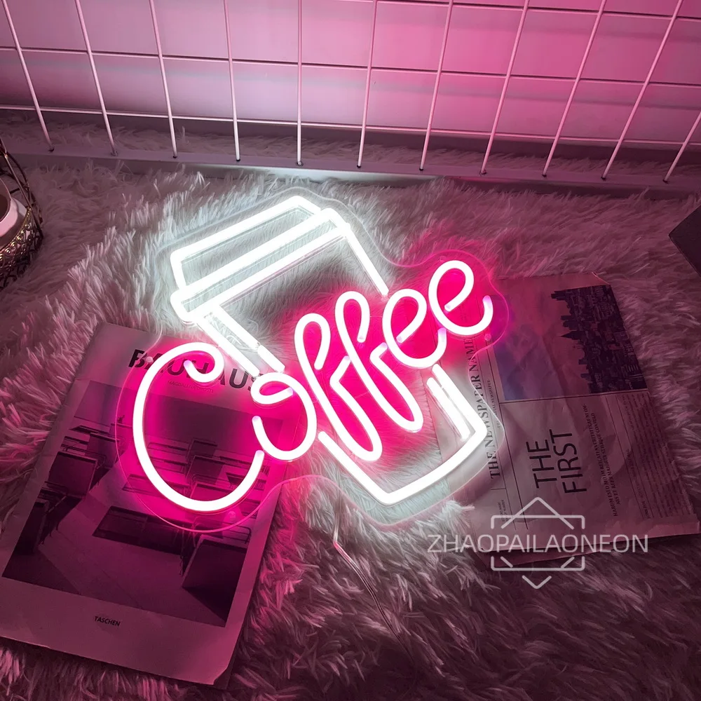 Coffee Neon Led Signs For Cafe Coffee Shop Restaurant Wall Decoration Home Coffee Bar Pantry Room Decoration Neon Sign Lights