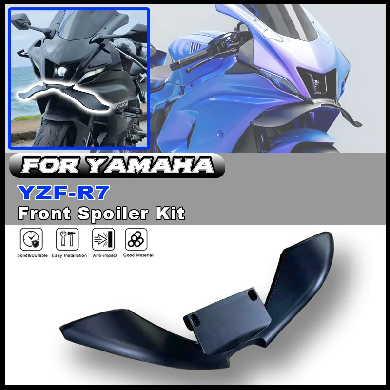For YAMAHA YZF-R7 R7 2022 2023 2024 2025 Motorcycle Naked Front Spoiler Winglet Aerodynamic GP Wing Kit Spoiler