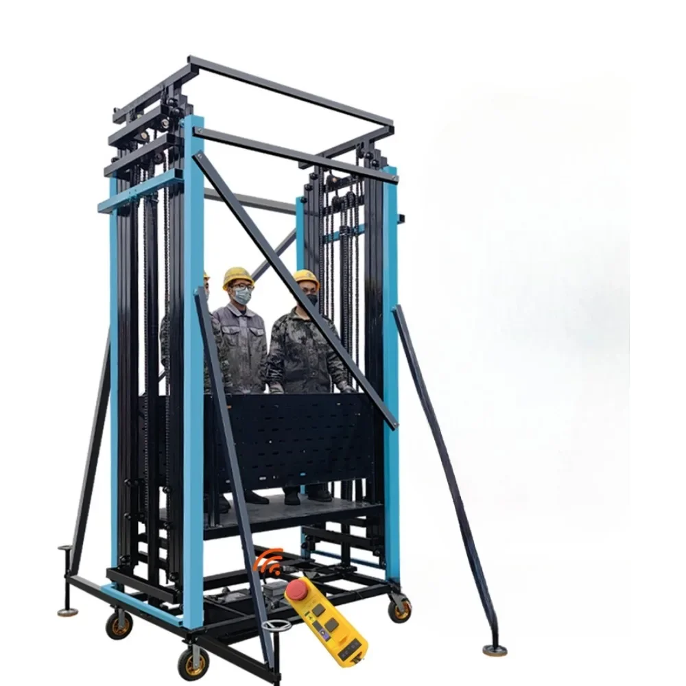 Electric lifting platform automatic remote control scaffolding