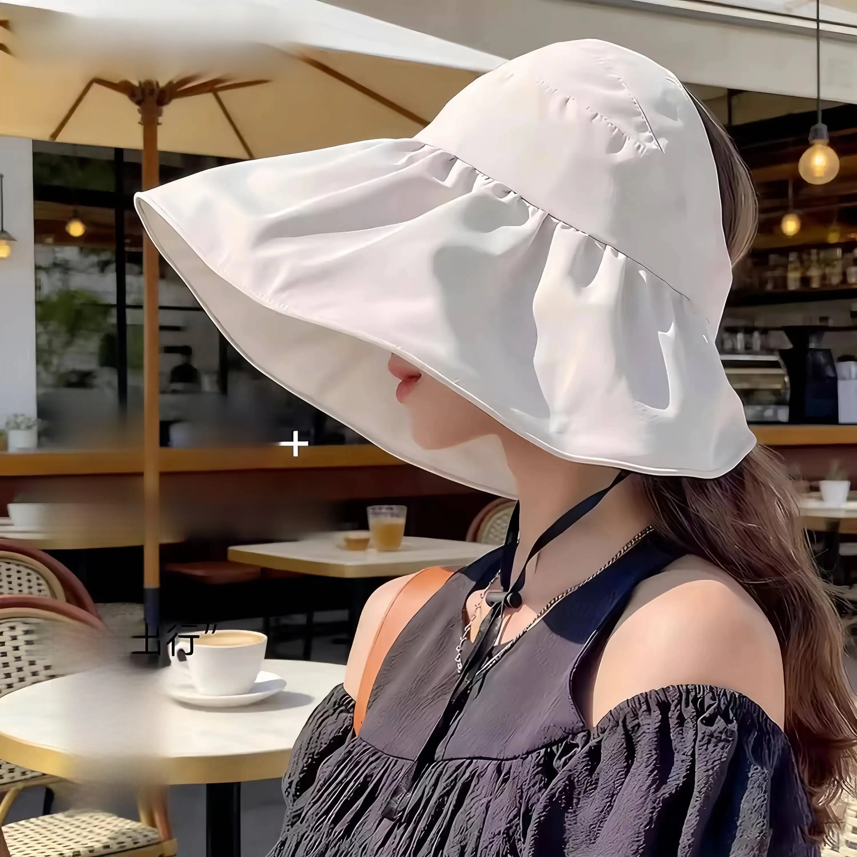 chapeau-de-soleil-pour-femme-a-large-bord-protection-uv-pliable-visiere-de-peche-ouverte-ete-noir-avec-large-bord-en-tissu