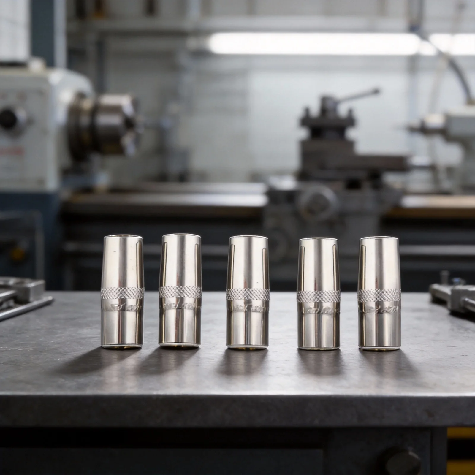 

Набор из 5 сопел для MIG-сварки, 5/8 дюйма Модель ID KP2742-1-62R для Lincoln PRO 250L 300L 350A, медный резьбовой тип