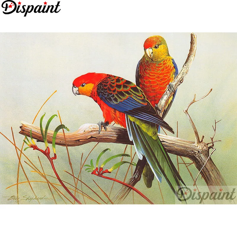 

Dispaint Full Square/Round Drill 5D DIY Diamond Painting "Animal bird scenery" 3D Embroidery Cross Stitch Home Decor Gift A12316