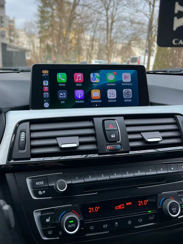 Bonroad Wireless Carplay Modul Android Auto Nachrüst-Interface für BMW CCC/CIC/NBT/EVO System 1-7 Serie X1-X6 E60 E70 F20 F30 F48 Airplay Autolink unterstützt Rückfahrkamera