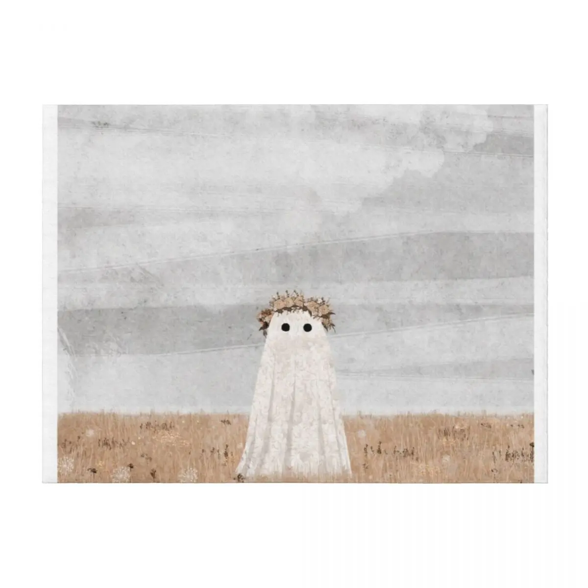 

There's a Ghost in the Meadow Throw Blanket Decoratives Heavy decorative Blankets For Bed Blankets