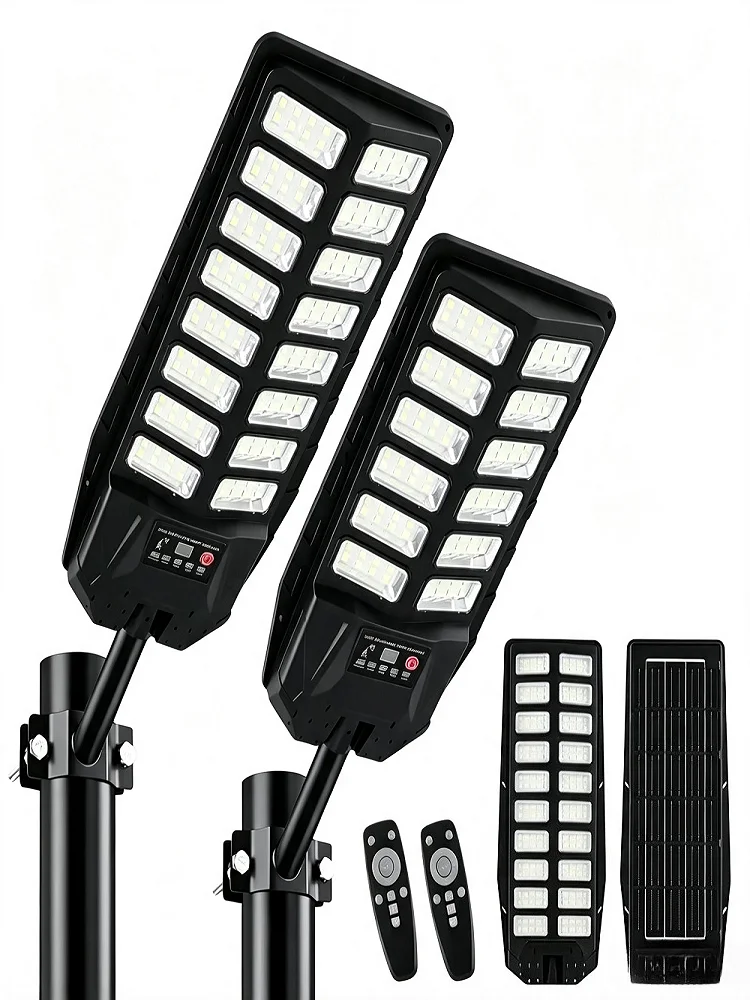 LED-Solarstraßenleuchten mit Bewegungssensor, Solarleuchten für den Außenbereich, Solar-Sicherheitslampen für Hof, Garten und Wandbeleuchtung