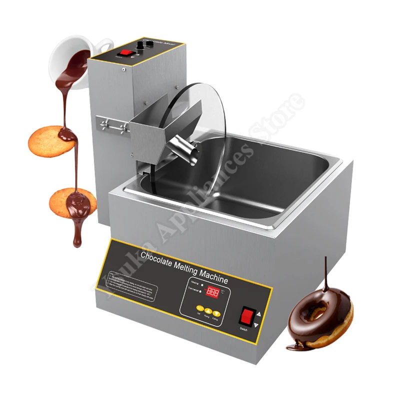 Chocolate Mixer Electric 8L 12KG Chocolate Melting Warming Machine Commercial Chocolate Dispenser Machine