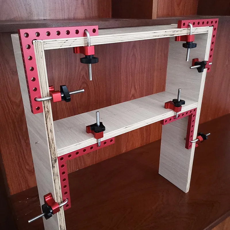 Carpintaria Canto Braçadeira, 90 Graus Posicionamento Quadrados, Grampos do ângulo direito, Carpenter Clamping Tool para armários