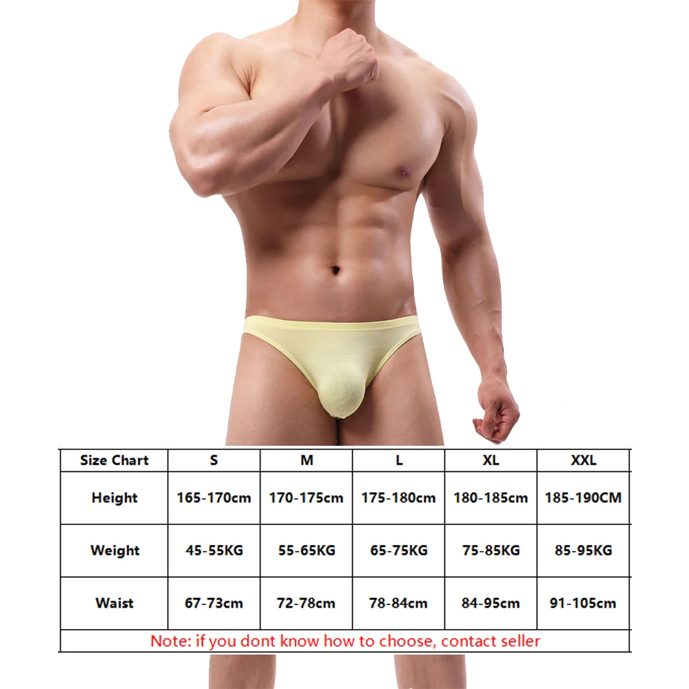 2pcs/lot Bamboo Fiber Man Briefs Underwear Low Rise Sexy Panties Comfortable 3D U Pouch Bulge Fitting Gay Men Bikini Undershorts