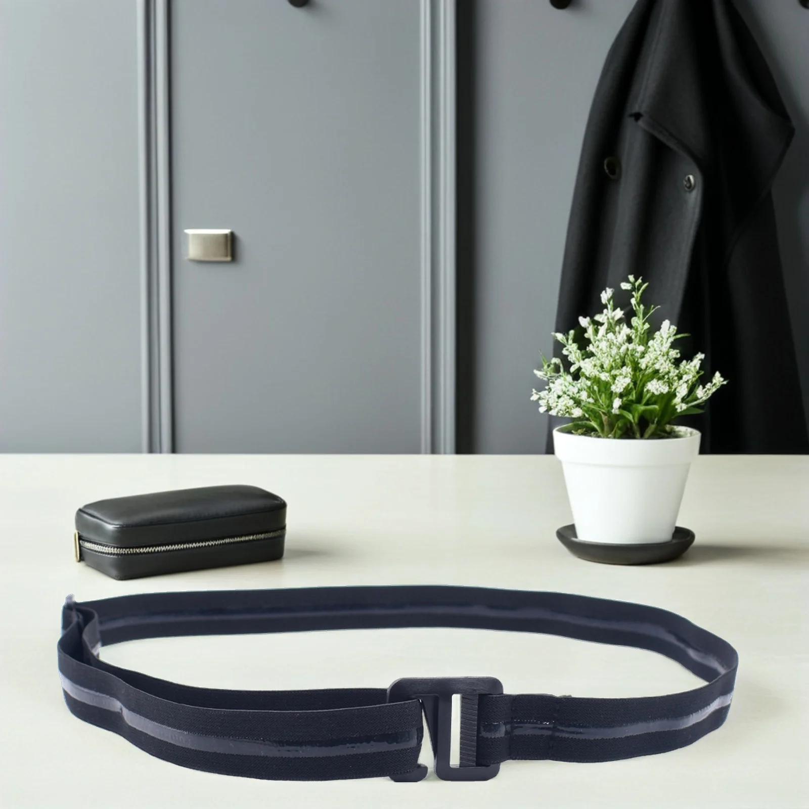 قابل للتعديل للجنسين قميص البقاء حزام 2.5 سنتيمتر البلاستيك هوك مشبك عدم الانزلاق المضادة للتجاعيد ل فستان رسمي المهنية القمصان الثنية الفرقة #2