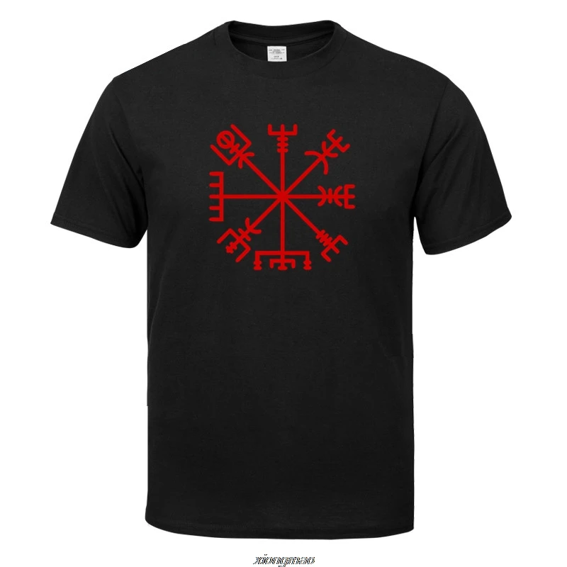 Rune  Talisman Shirt Mens Black And White  T-shirts Summer  Tee Boy Skate Tshirt Tops