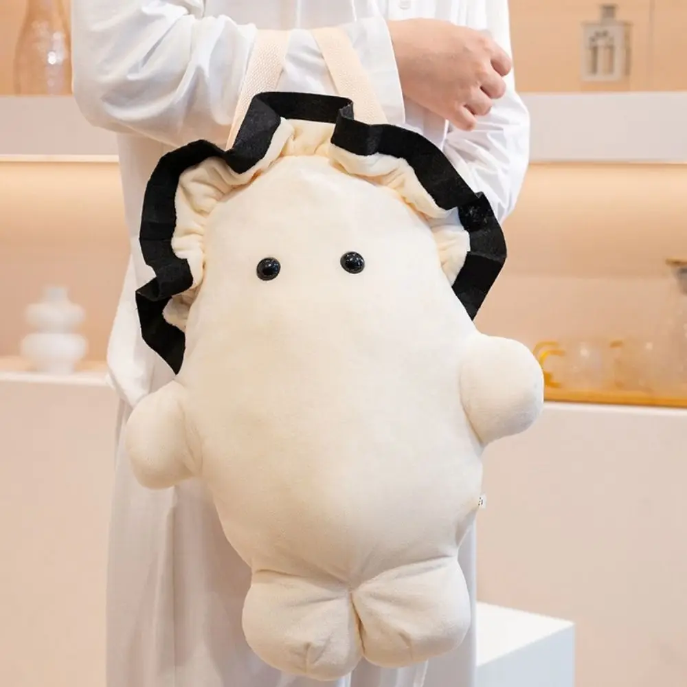 Casual Huggable Doll Plush Oyster Backpack Fur Cartoon Animal Animals Oyster Bag White Oyster Kawaii Oyster Shoulder Bag Outdoor