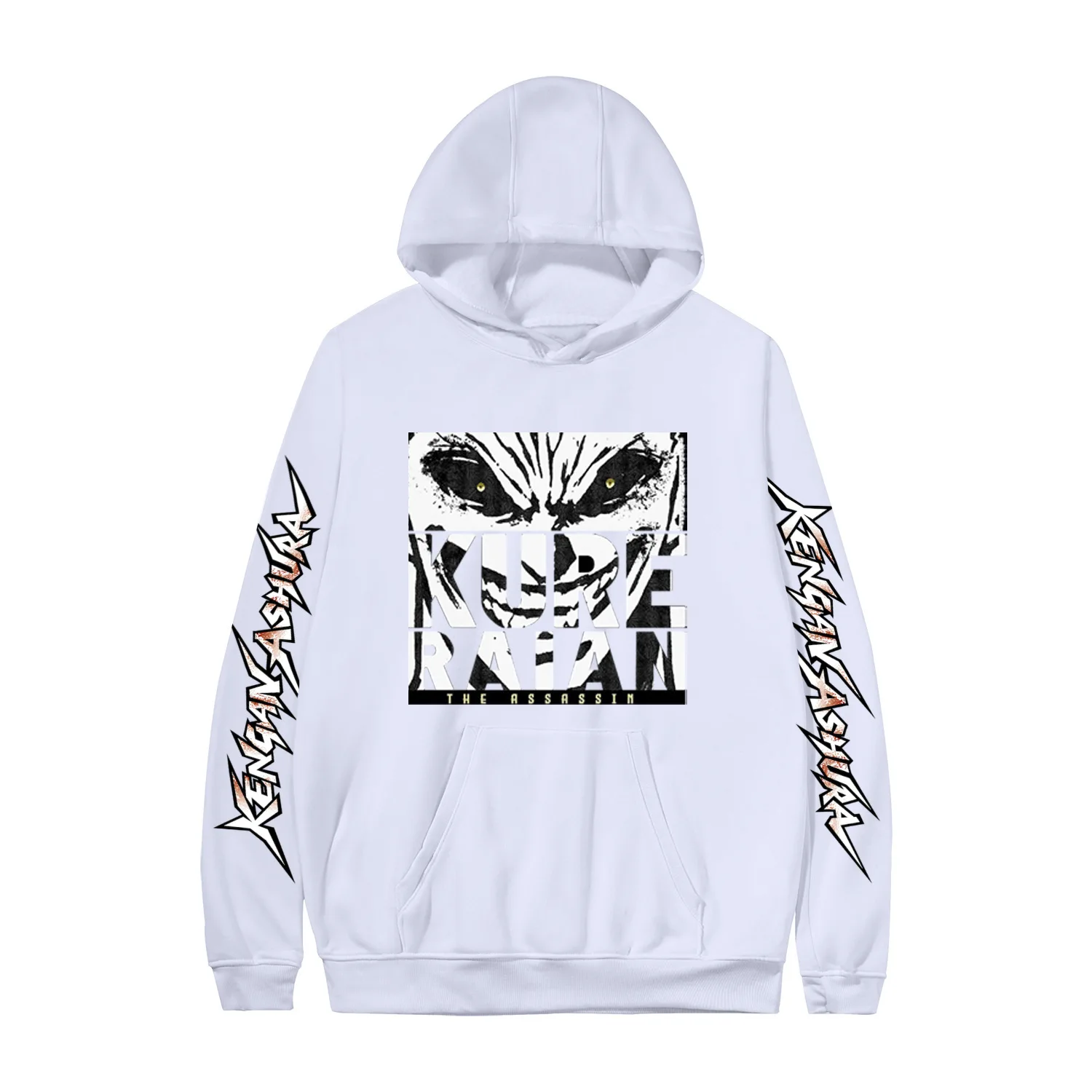 

Riman Boxing King Ashura Printed Hoodie Harajuku Style Street Long Sleeve Unisex Men's and Women's Long Sleeve Hoodie New Tops