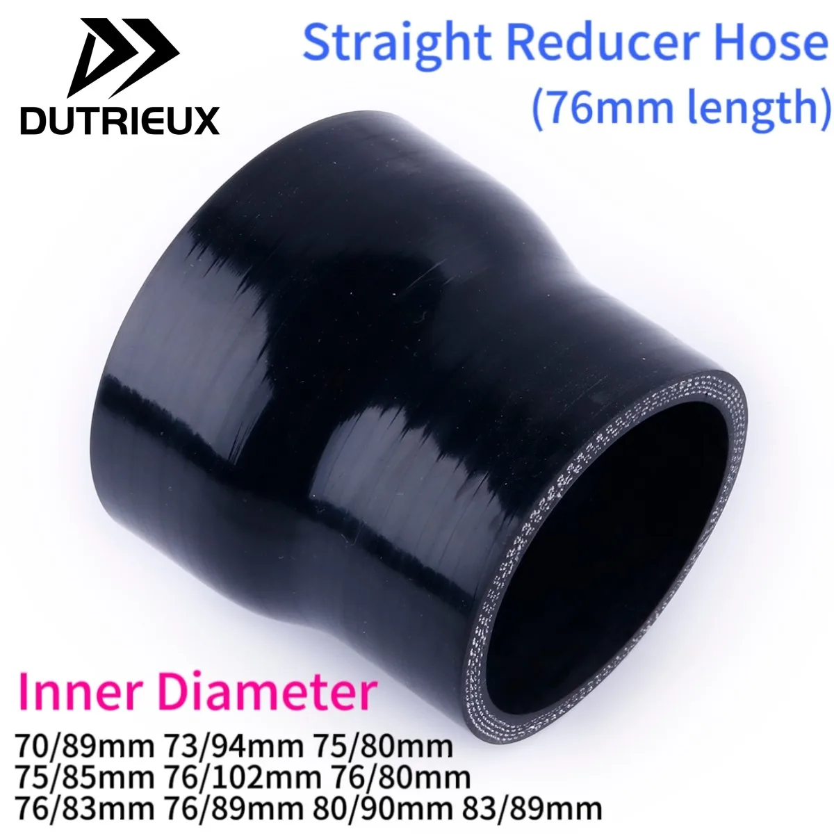 Straight Reducer Hose General Silicone Coolant Intercooler Pipe Tube Hose 70mm 73mm 75mm 76mm 80mm 83mm 85mm 85mm 89mm 90mm 94mm