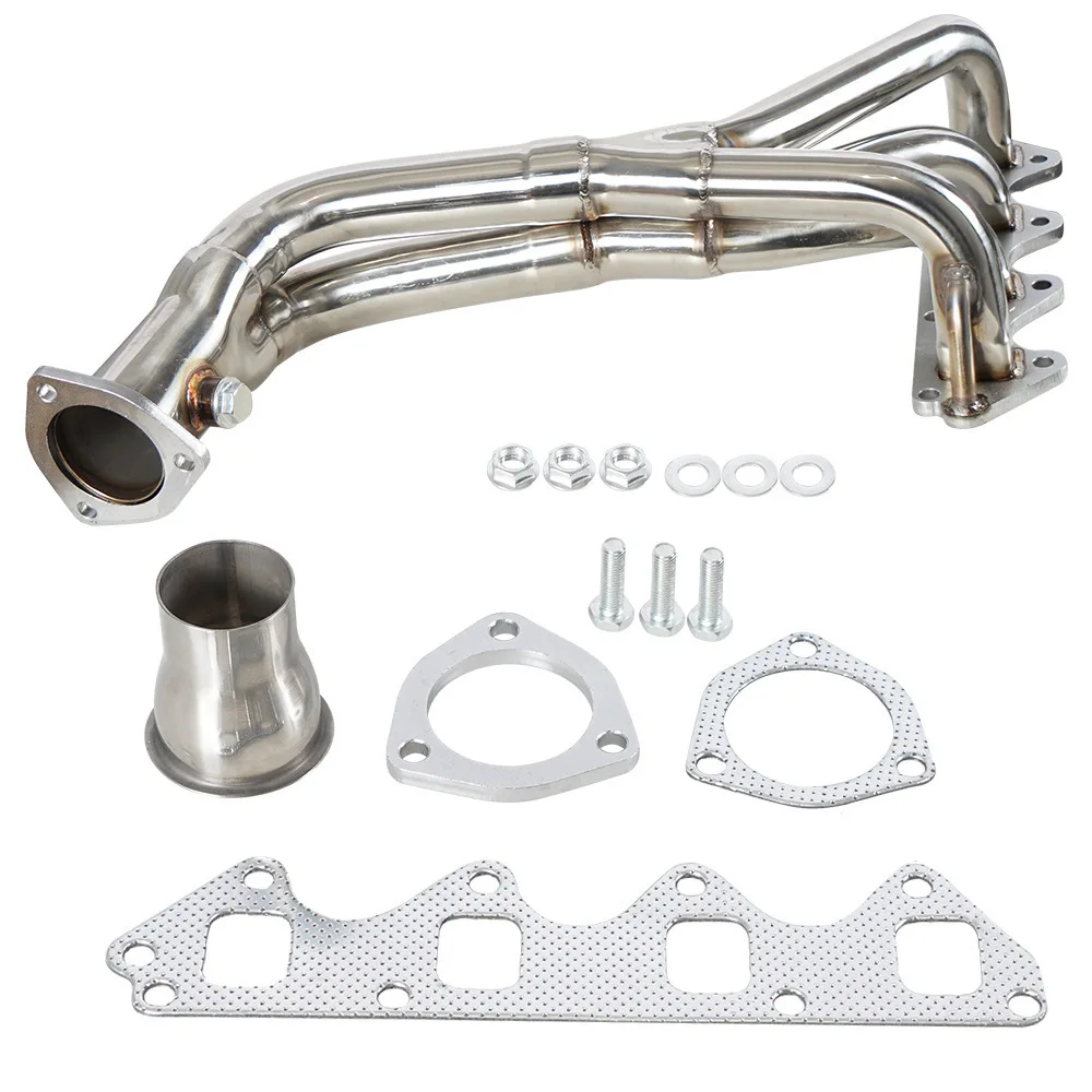 

Suitable for Suzuki Basho Kit Exhaust Manifold Stainless Steel Performance Header Black/Silver