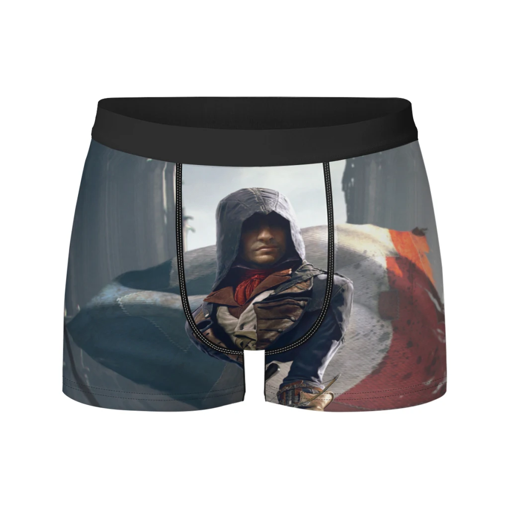 

Assassin-Creed-Arno-Dorian Breathable milk Silk Boyshorts Elastic Men's Underwear 3D Boxer Shorts Boxer Briefs