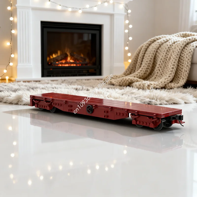 

303pcs MOC Q Flatwagon Victorian Railroad City Trains Model Building Blocks Construction Christmas Gift Toys Education Kids