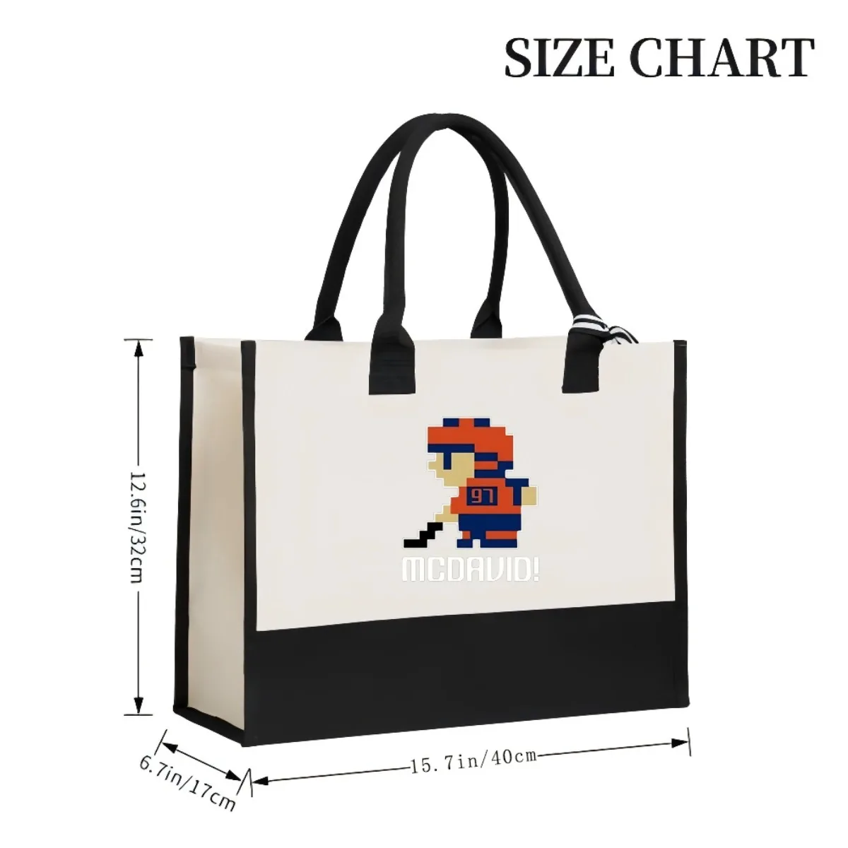 MCDAUID 2026 جديد وصول موضة عملية واسعة قابلة لإعادة الاستخدام حمل حقيبة نمط طباعة 2 لهجة الثقيلة حقيبة كتف كبيرة للجميع