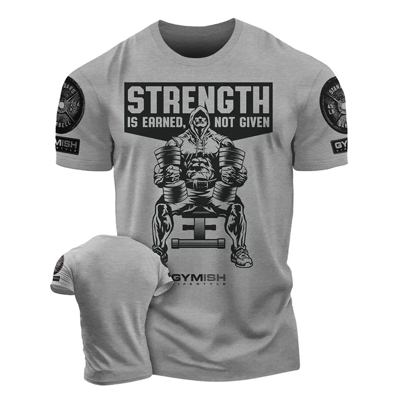 Fashion Mens Workout 3D Printed T-shirts Summer Trend Streetwear Short Sleeve Gym Sports T Shirts Streetwear Oversized Tees Tops image 5