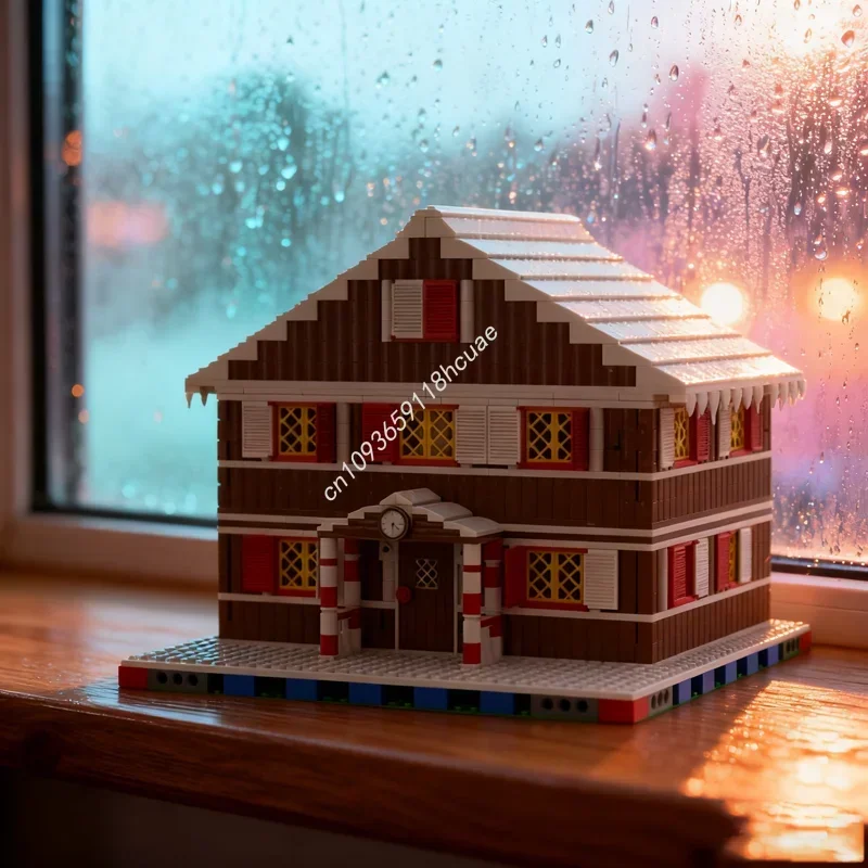 1445pcs MOC Winter Village Shop Empty Modulared Model Building Blocks Architecture Toy Creative Idea Festival Gifts Brick