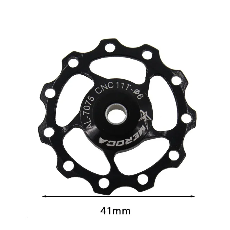 1pcs Bicicleta Aço Rolamento Derailleur 11T 13T Mountain Road Bicicleta Traseira Derailleur Polia Roller Rolamento Jockey Roda Peças