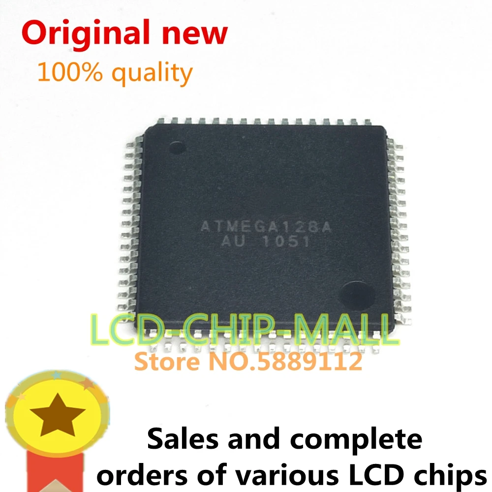 6Pcs ATMEGA128A-AU …