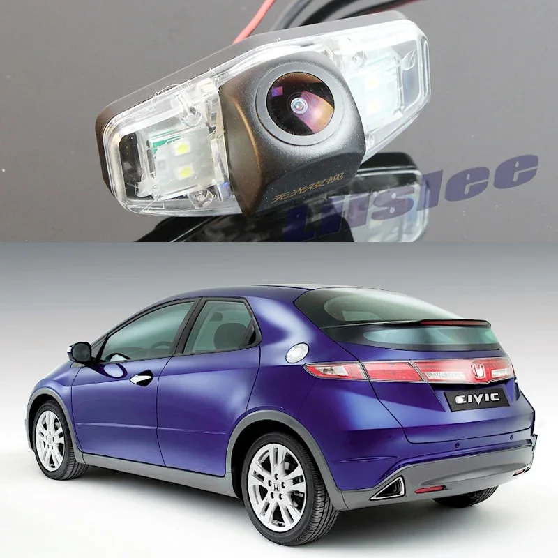 For Honda Civic MK8 hatchback Europe 2006~2011 Car Rear Camera Reverse Image AMG Night View AHD CCD WaterProof 1080 720 Back