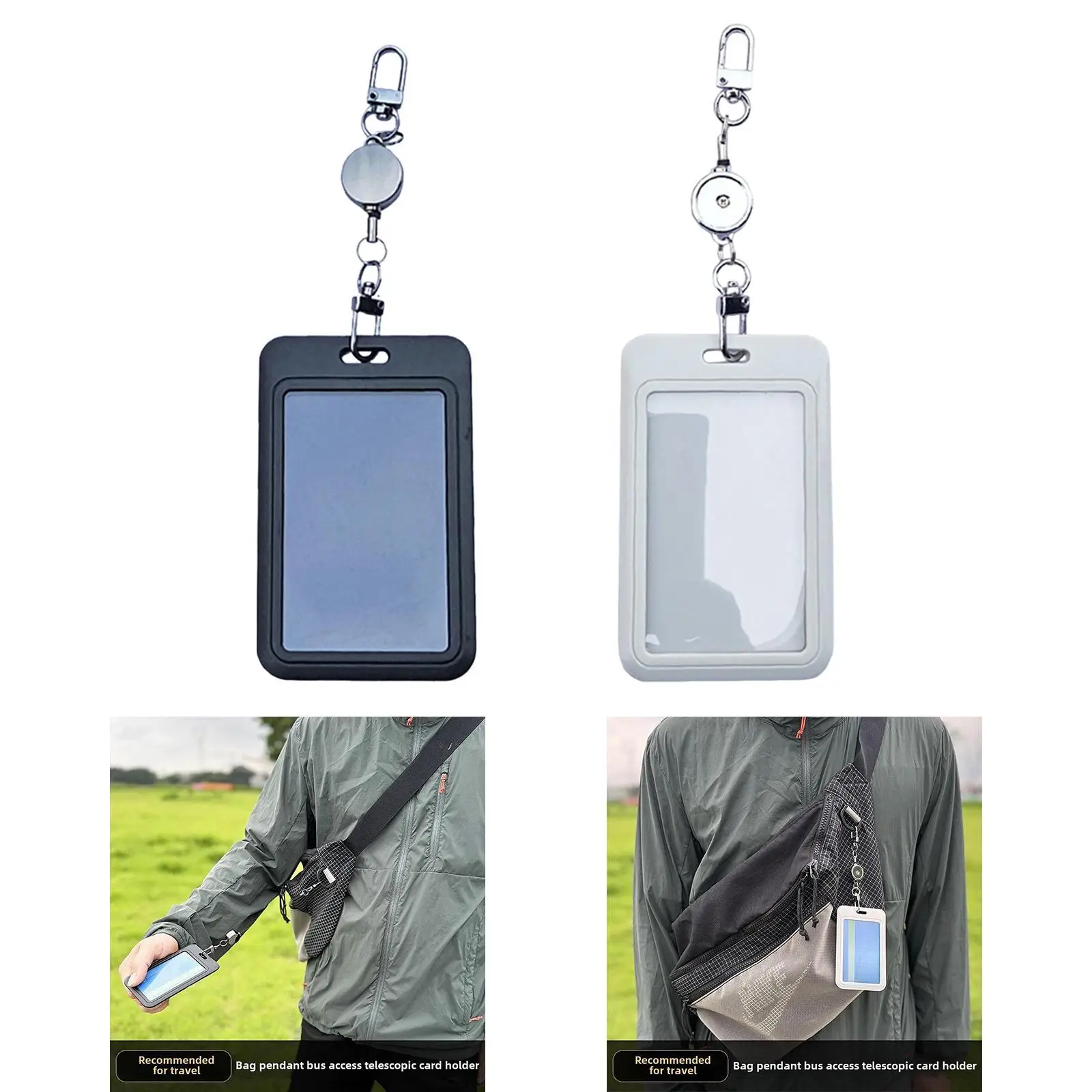 

Retractable Badge Badge Holder Heavy Duty Case Protector School Card Holder ID Badge Holder for School Student Doctor Men Women