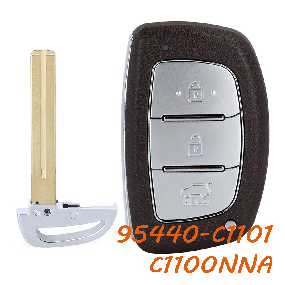 Keyecu 95440-c1600 95440-c1100 95440-c1100nna 95440-c1101 chave remota inteligente fob para hyundai sonata 2014 2015 2016 2017 2018 2019