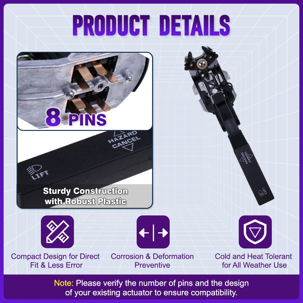 

Car Headlight Turn Signal Switch for Freightliner Business Class FL60 FL70 FL80 Series Left Hand Drive 6805450124 A0617126000