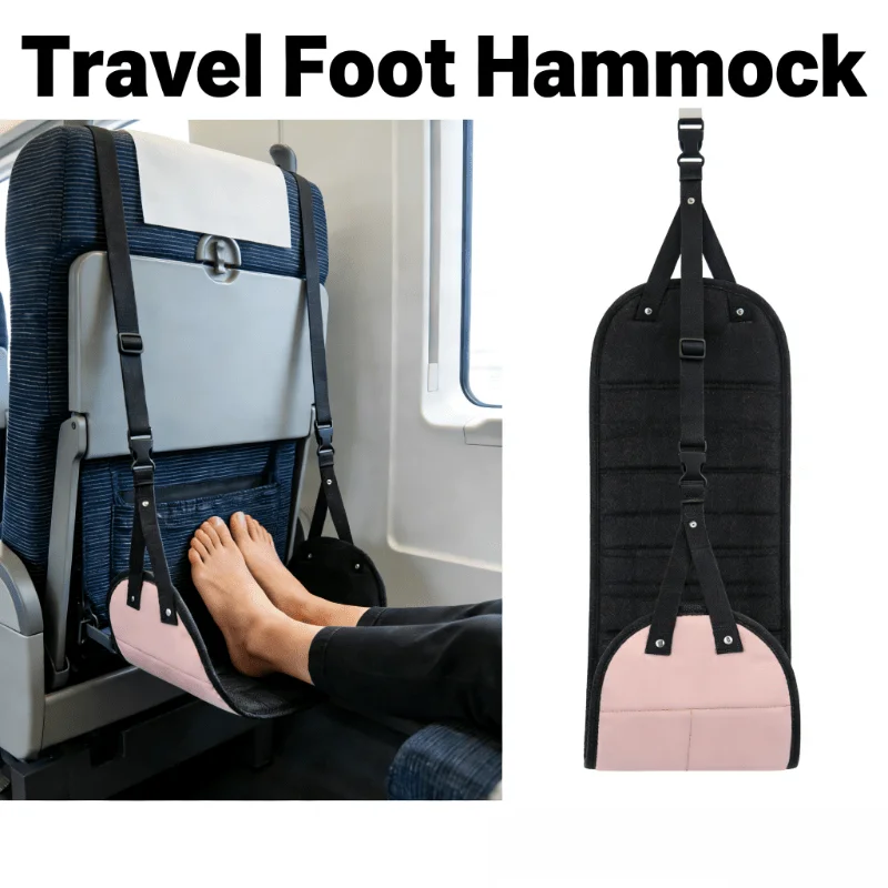 Foot Hammock High-Speed Rail And Airplane Travel, Airplane Foot Hammock, Adjustable Foot Support Strap,