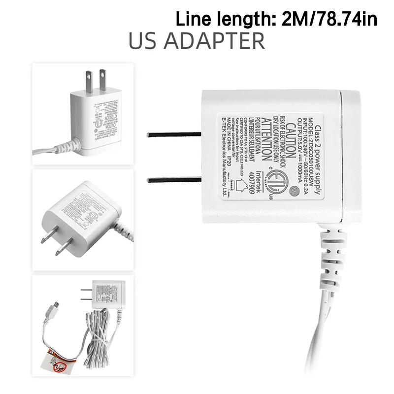 110-240V Original EU Power Adapter Charger Mini USB Connector For Baby Monitor VB601 VB603 VB605 Baby Nanny Camera DC 5V 1000mA
