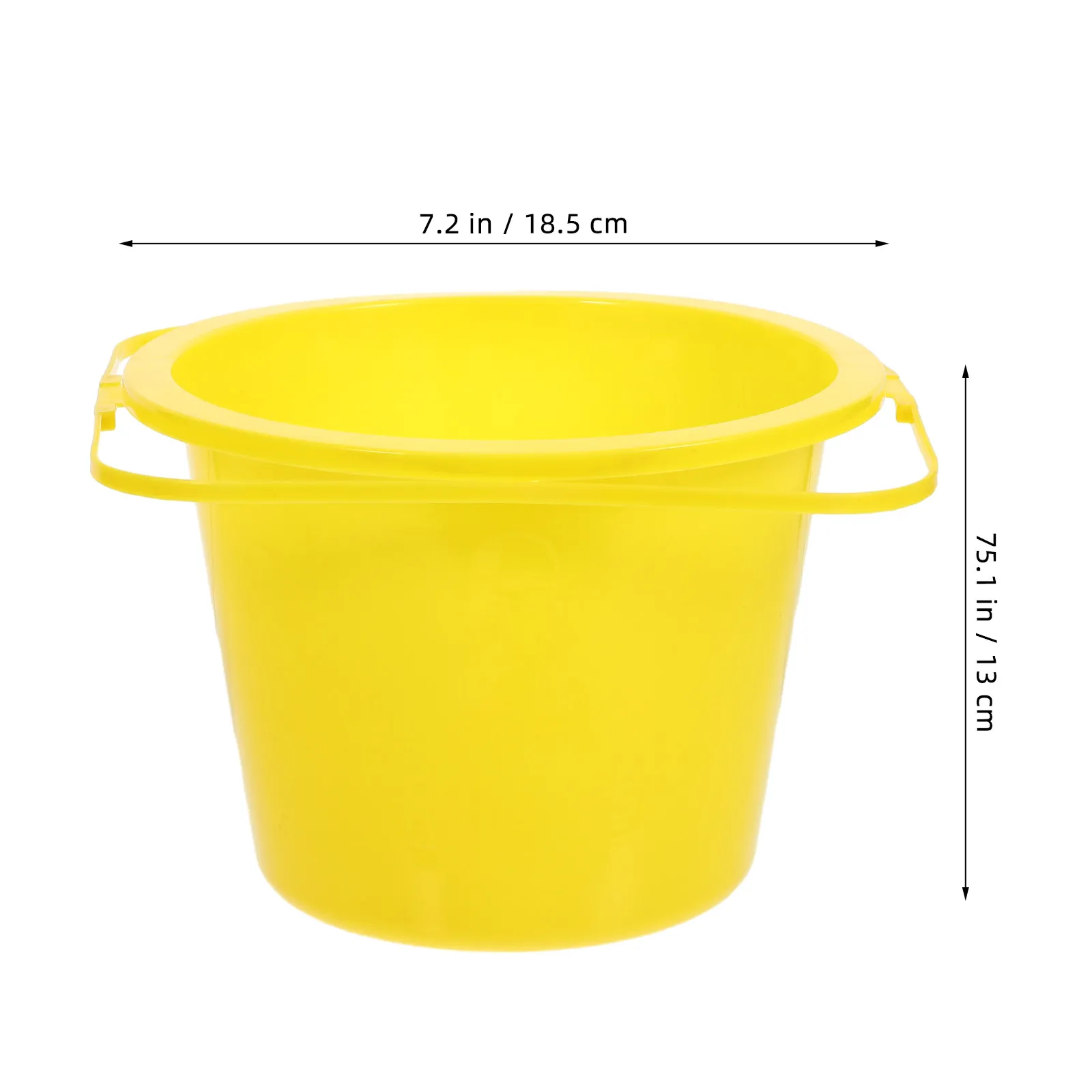 Small Plastic Paint Bucket with Strong Handle Reusable Lightweight Round Container for Painting Pigment Art Storage Home