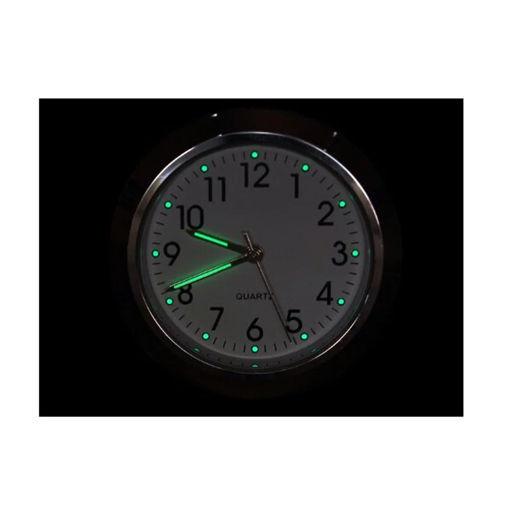 

2pcs 22-25Mm Motorcycle Clock Thermometer Aluminum Alloy Waterproof Dustproof Night Luminous Wear Resistant Universal Handlebar