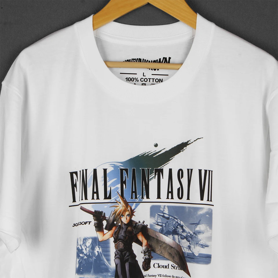 Final Fantasy VII T Shirt Men's Cotton Casual Graphic Tee