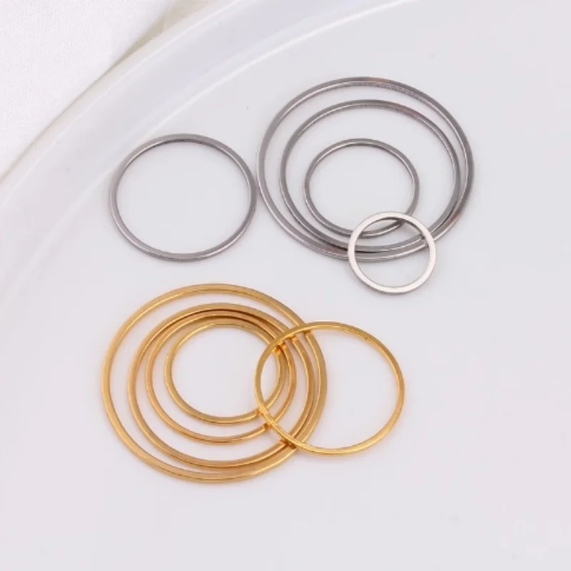 

1-50PCS 6-40mm Earrings Hoops Wires Connectors Ring Findings Pendant Ring Jewelry Connector Diy Jewellery Making Supplies