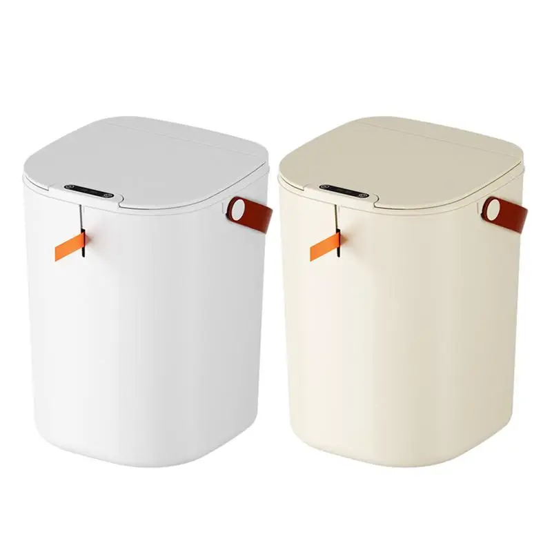 

Kitchen Garbage Can with Lid Slim Garbage Organizer Smart Bin Trash Container Automatic Motion Dustbin Home Wastebasket