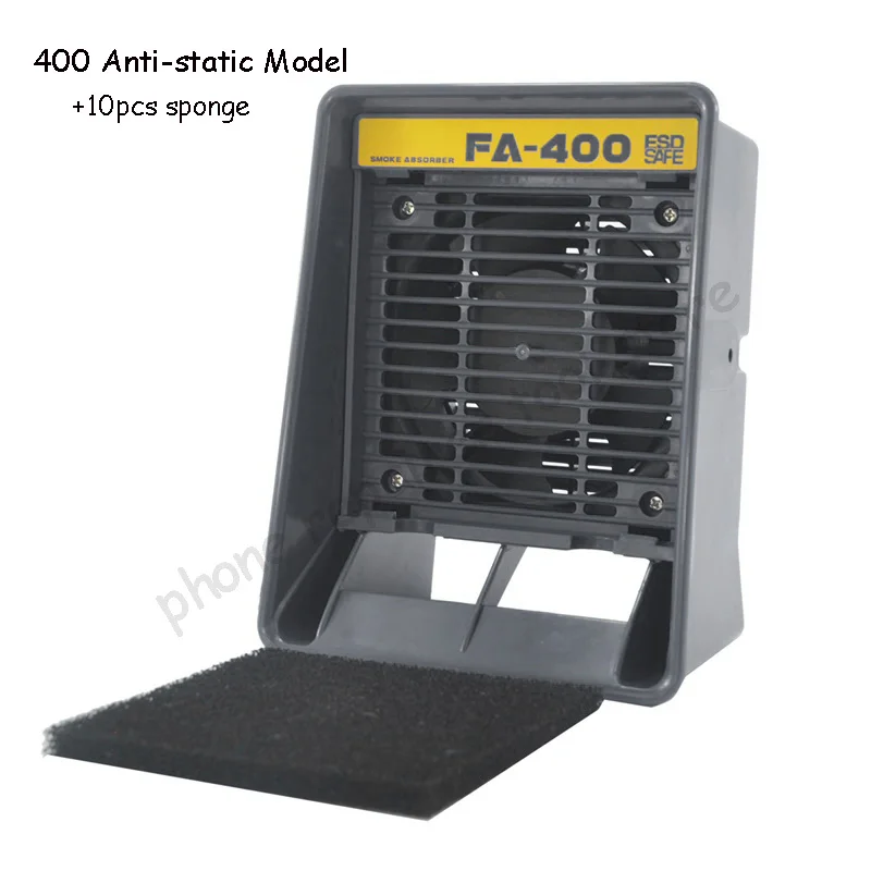 220 V/110 V 400 soldeerbout Rook Absorberen ESD Dampafzuiger Roken Instrument, met 10 st gratis Actieve Kool Filter Spons