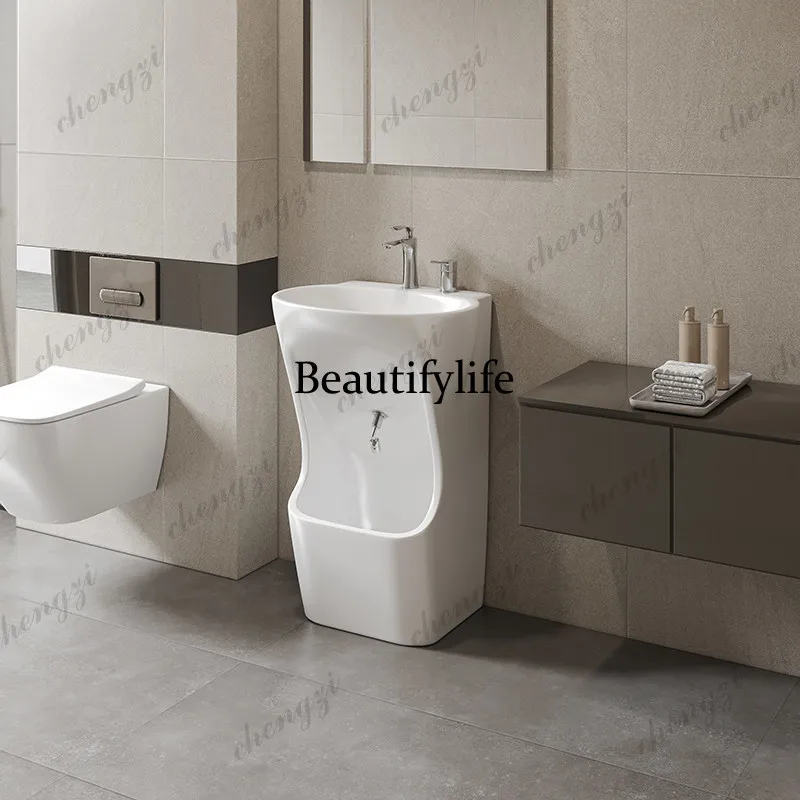 Household face washing, column basin, mop pool integrated multi-purpose balcony indoor and outdoor pool floor type